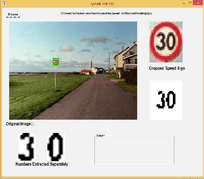 تشخیص محدودیت سرعت در جاده با استفاده از پردازش تصویر