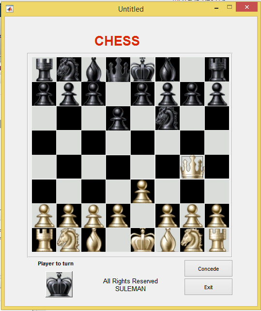 شبیه سازی بازی شطرنج در متلب